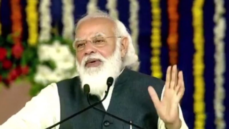 PM Modi Lays Foundation Stones